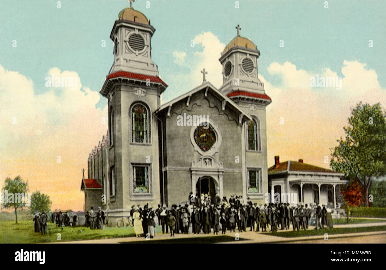 St. Stanislaus Catholic Church. Modesto. 1910 Stock Photo