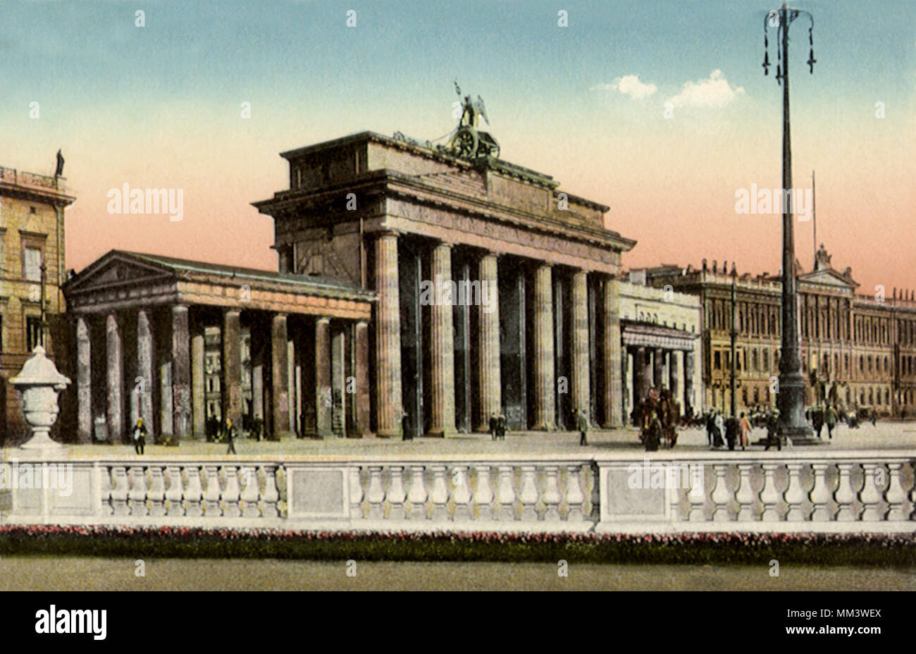 Brandenburger Gate. Berlin. 1924 Stock Photo