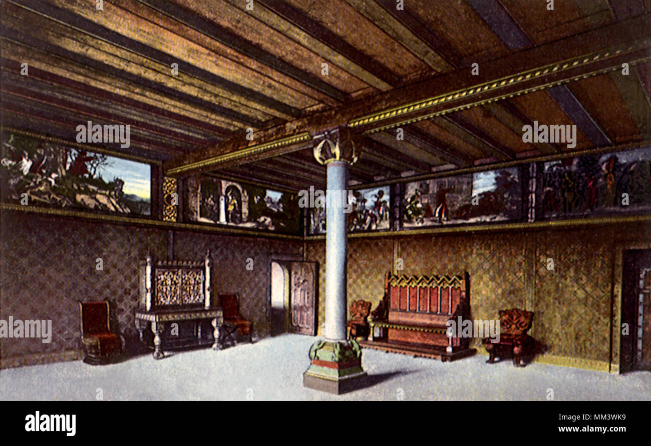 Wartburg Castle Count Room. Eisenach. 1910 Stock Photo