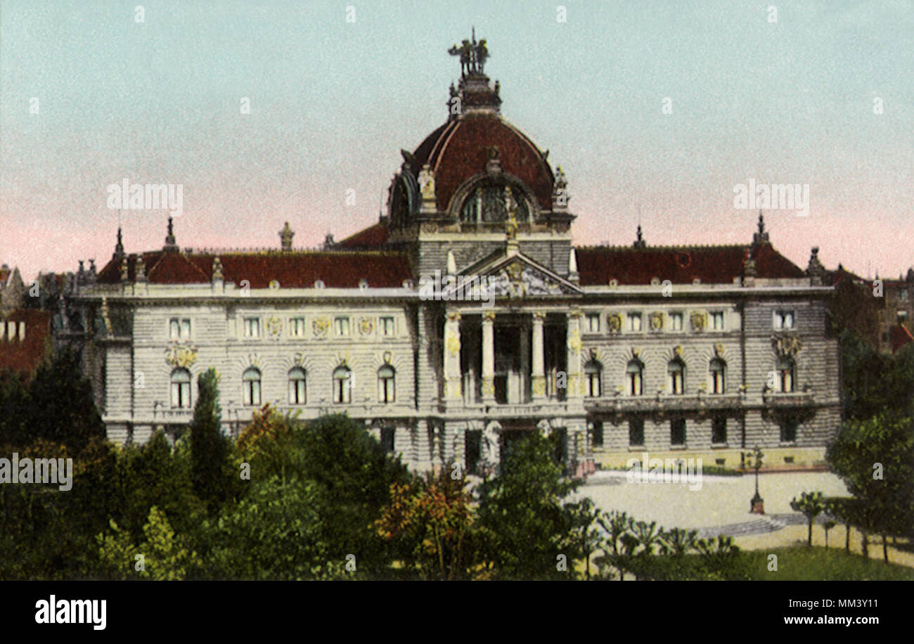 Kaiser Palace. Strasbourg. 1910 Stock Photo