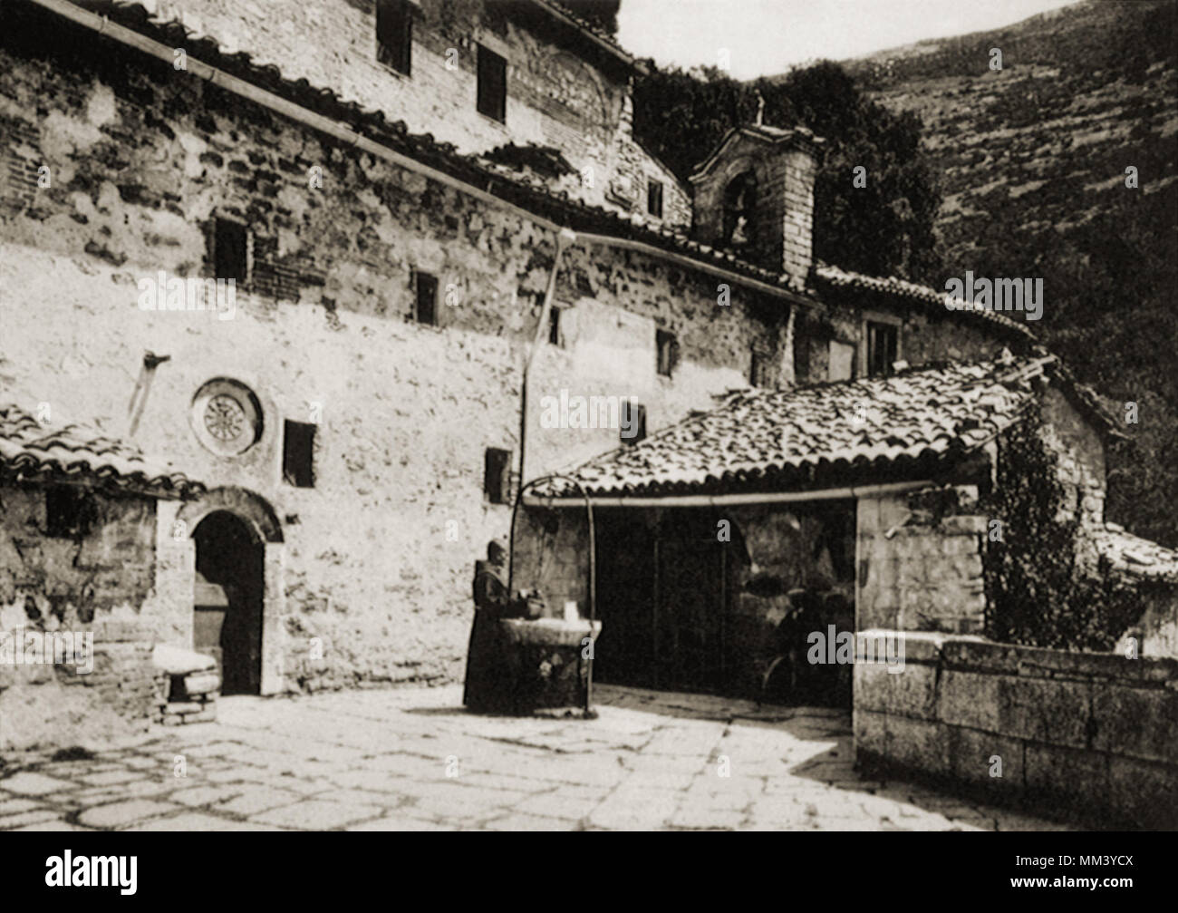 Jails at Inner Chiostro. Assisi. 1930 Stock Photo