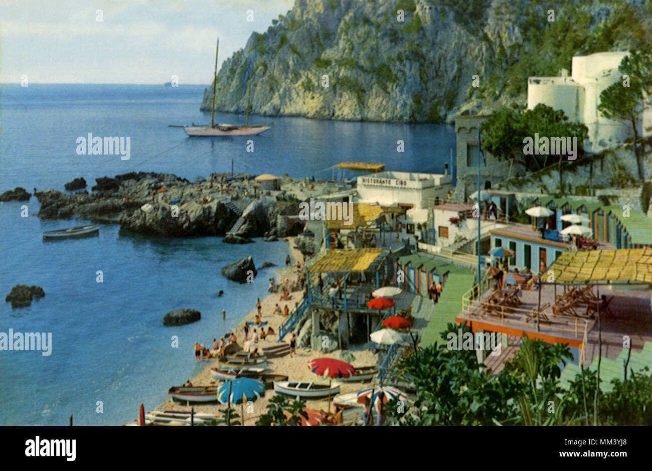 Smaller Shore. Capri. 1970 Stock Photo