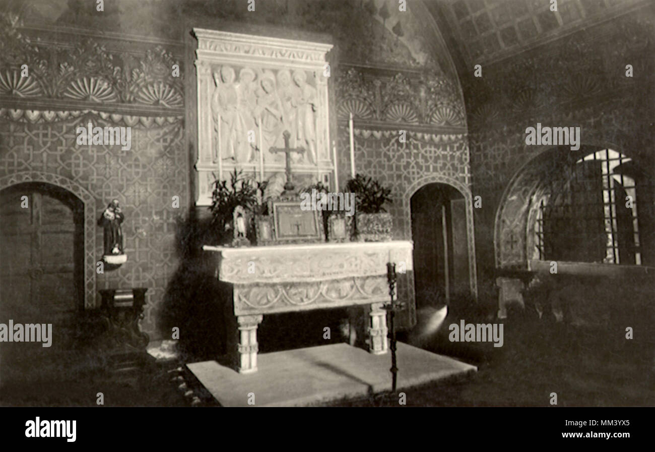 Alter at the Rocca. Gradara. 1930 Stock Photo