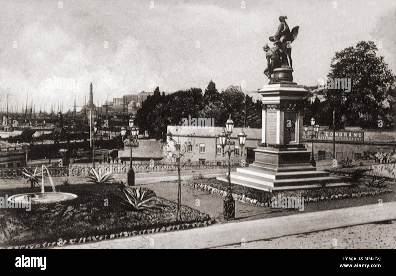 Prince Plaza. Genova. 1910 Stock Photo