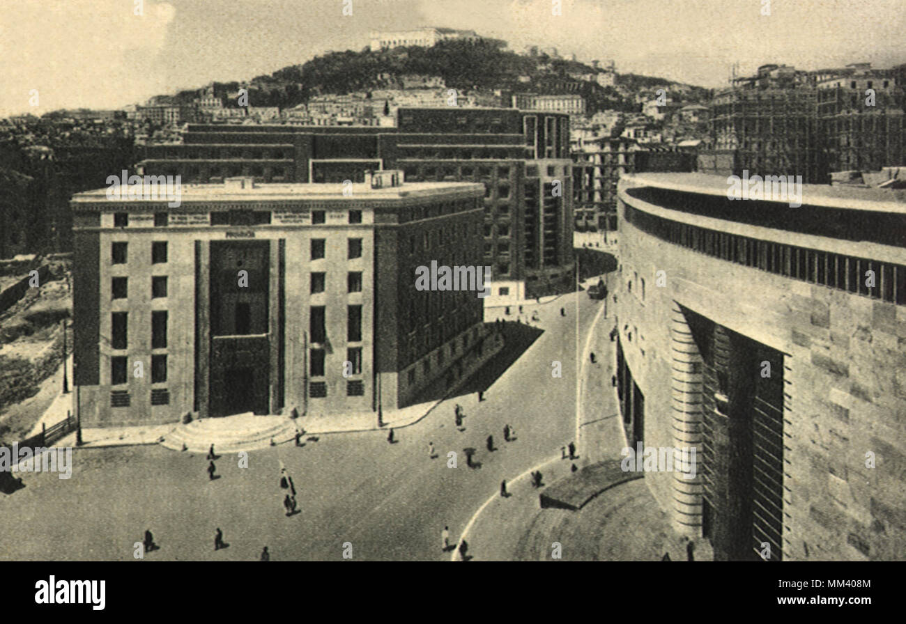 Provincial Building. Naples. 1930 Stock Photo