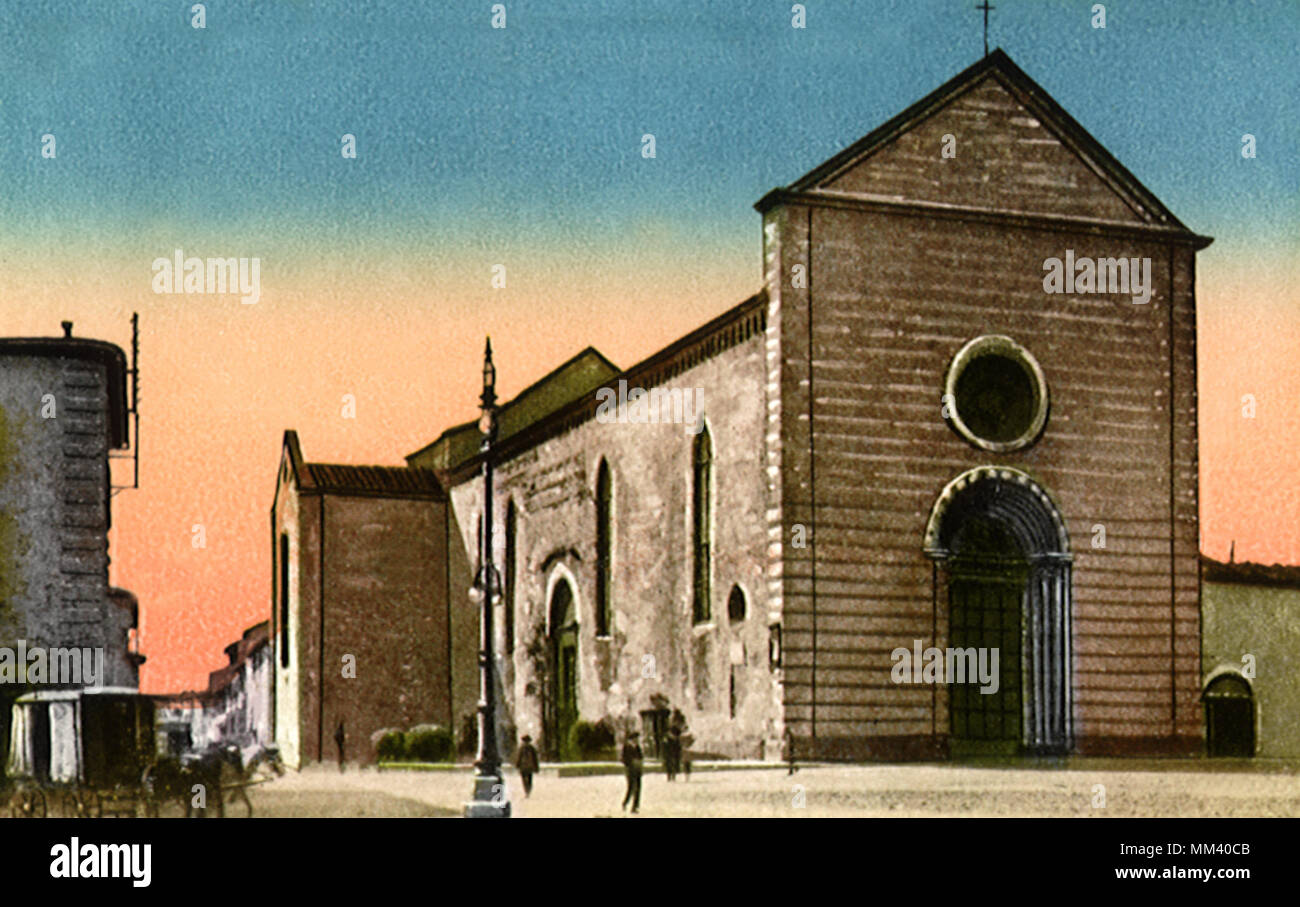 Church of San Francesco. Pistoia. 1910 Stock Photo