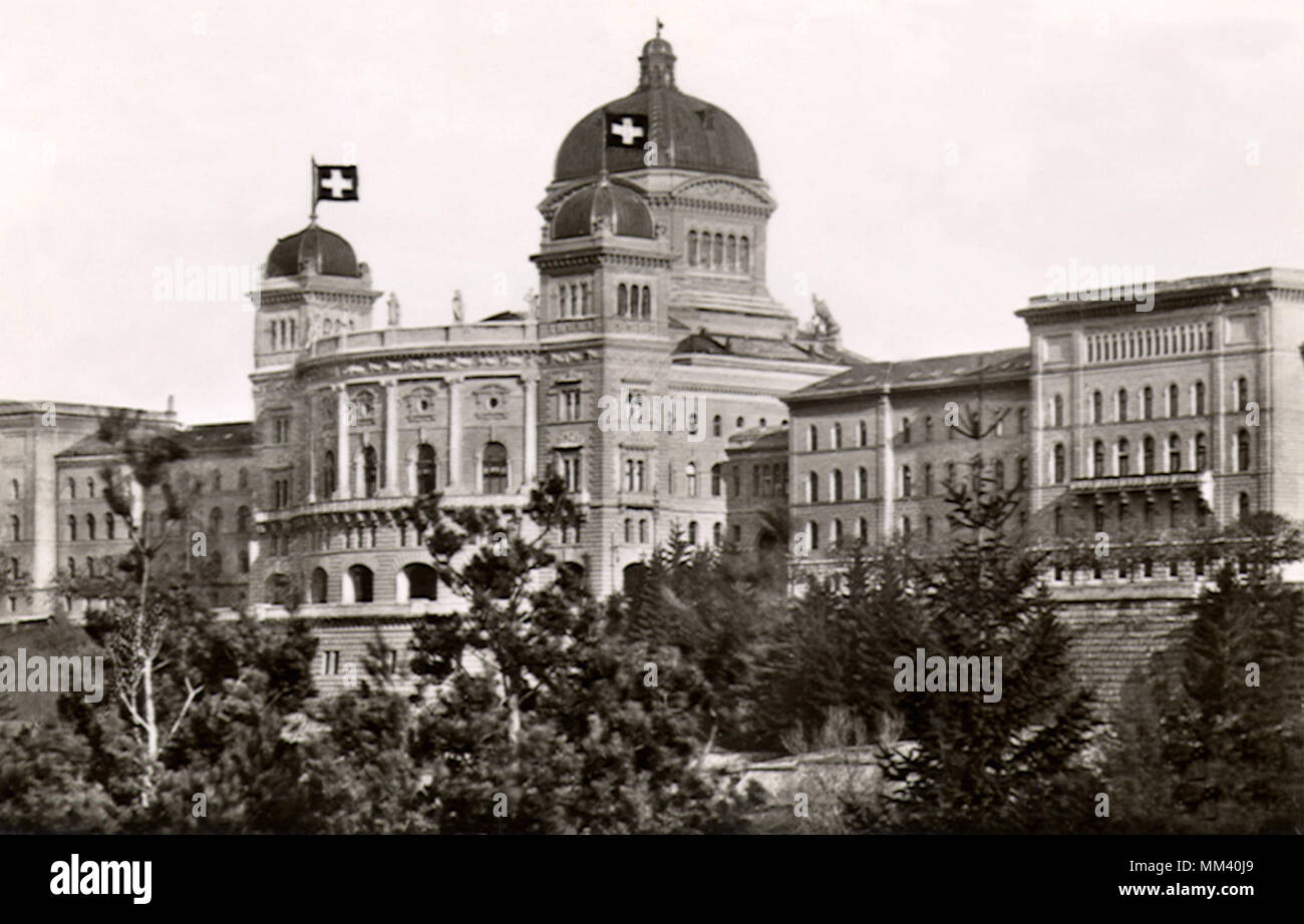 Federal Palace. Bern. 1950 Stock Photo
