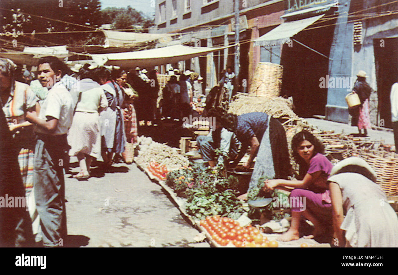 market-mexico-city-1960-stock-photo-alamy