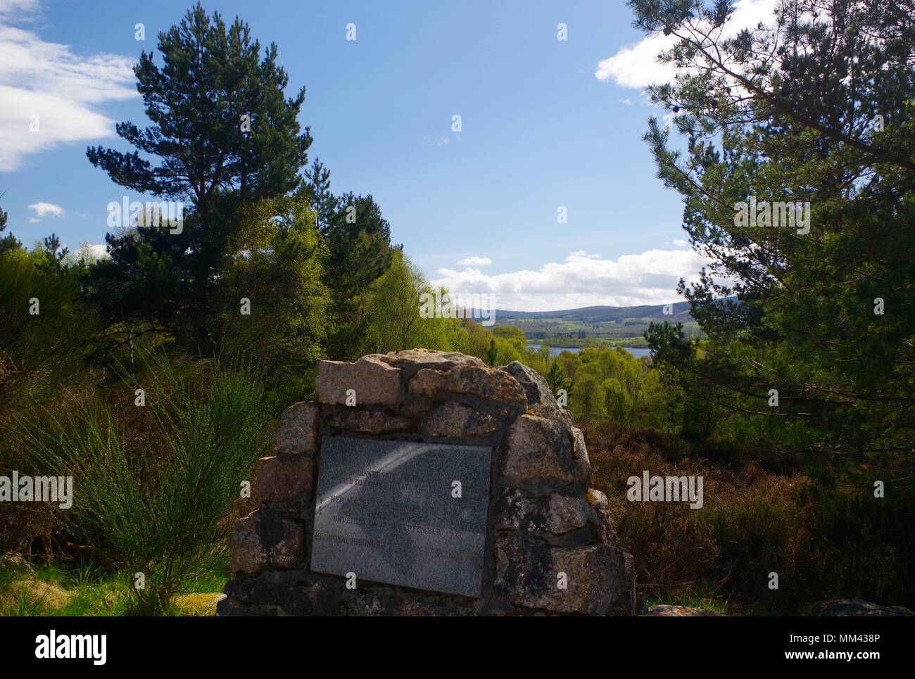 The Silver Jubilee of Queen Elizabeth II Monument overlooking Loch