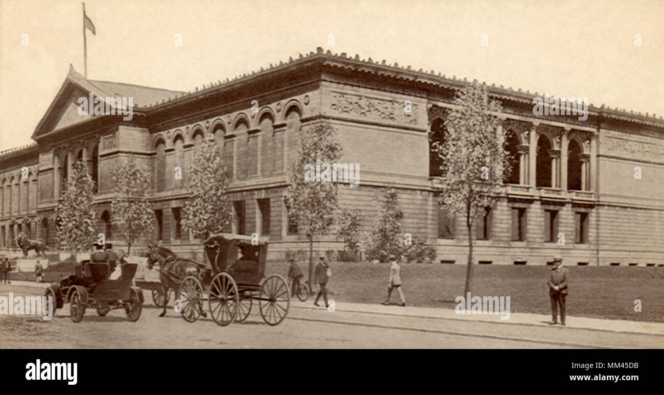 Art Institute on Michigan Ave. Chicago. 1910 Stock Photo