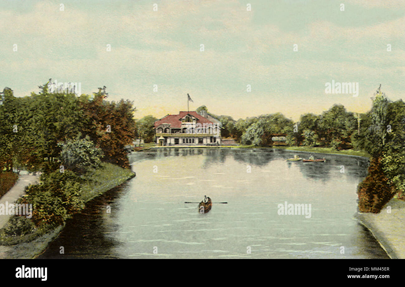 View of Lincoln Park. Chicago. 1910 Stock Photo