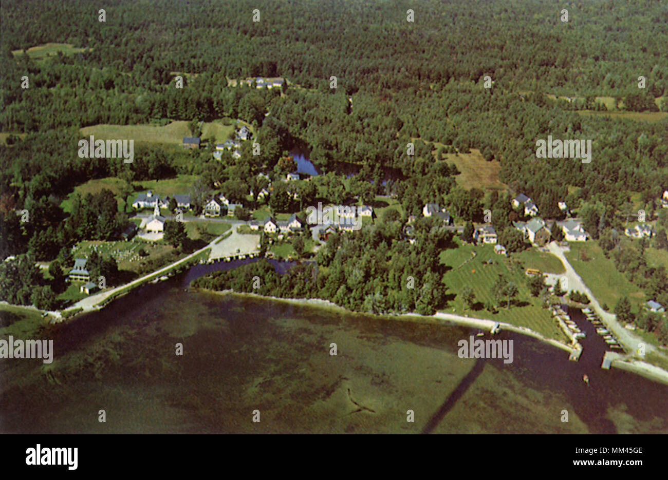 View of Melvin Village. 1960 Stock Photo Alamy