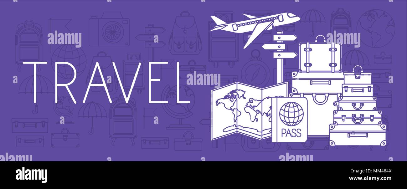 travel around the world set icons Stock Vector Image & Art - Alamy