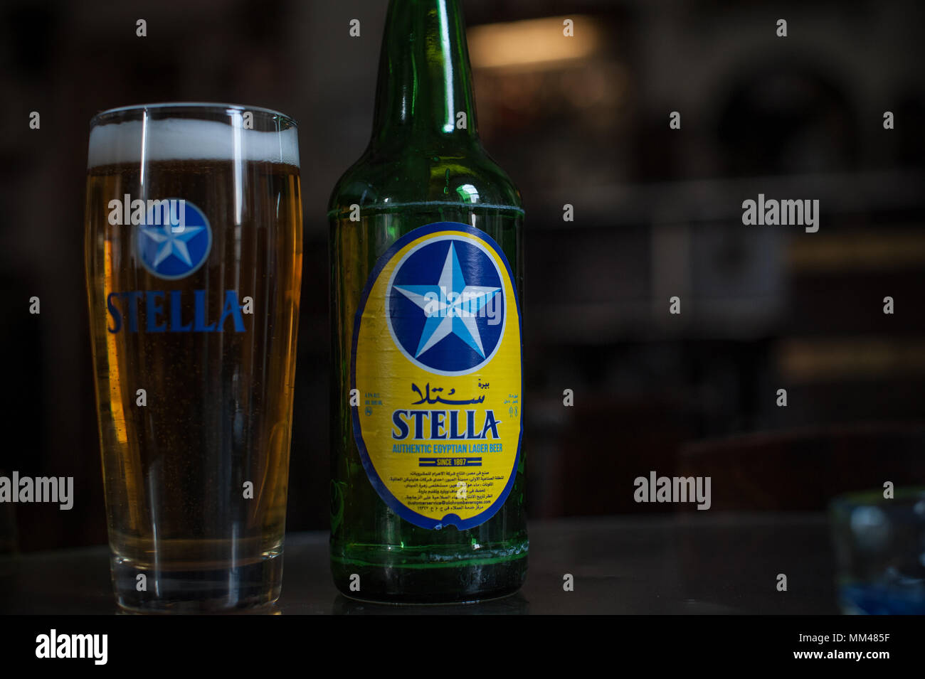 Stella Beer Cairo Egypt Stock Photo
