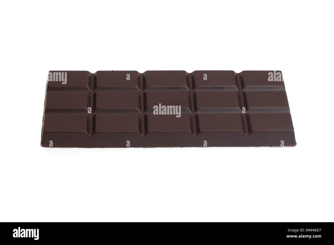 Chocolate bar isolated on white Stock Photo