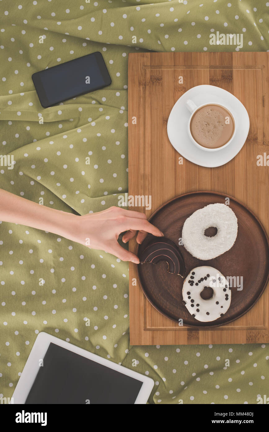 doughnuts and digital devices Stock Photo - Alamy