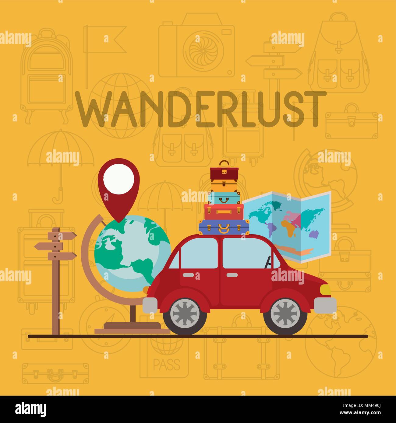 travel around the world set icons Stock Vector Image & Art - Alamy