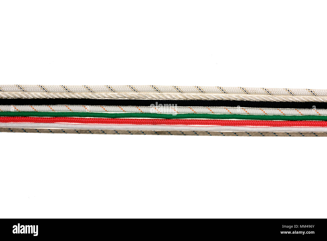 various colorful ropes Stock Photo