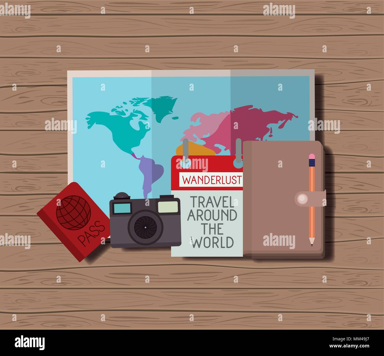 travel around the world set icons Stock Vector Image & Art - Alamy