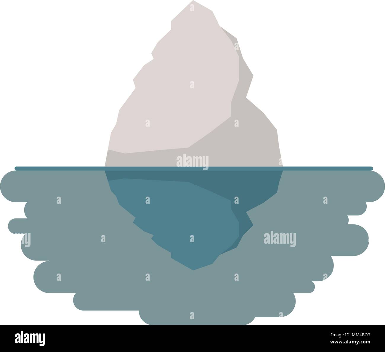 iceberg floating in the water Stock Vector Image & Art Alamy