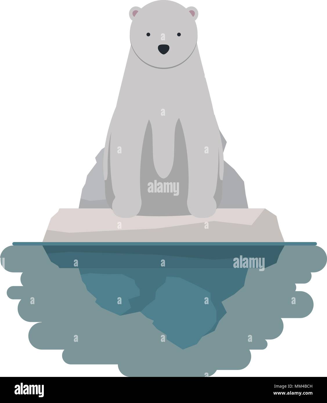 Wild Polar Bear On Iceberg Stock Vector Image Art Alamy