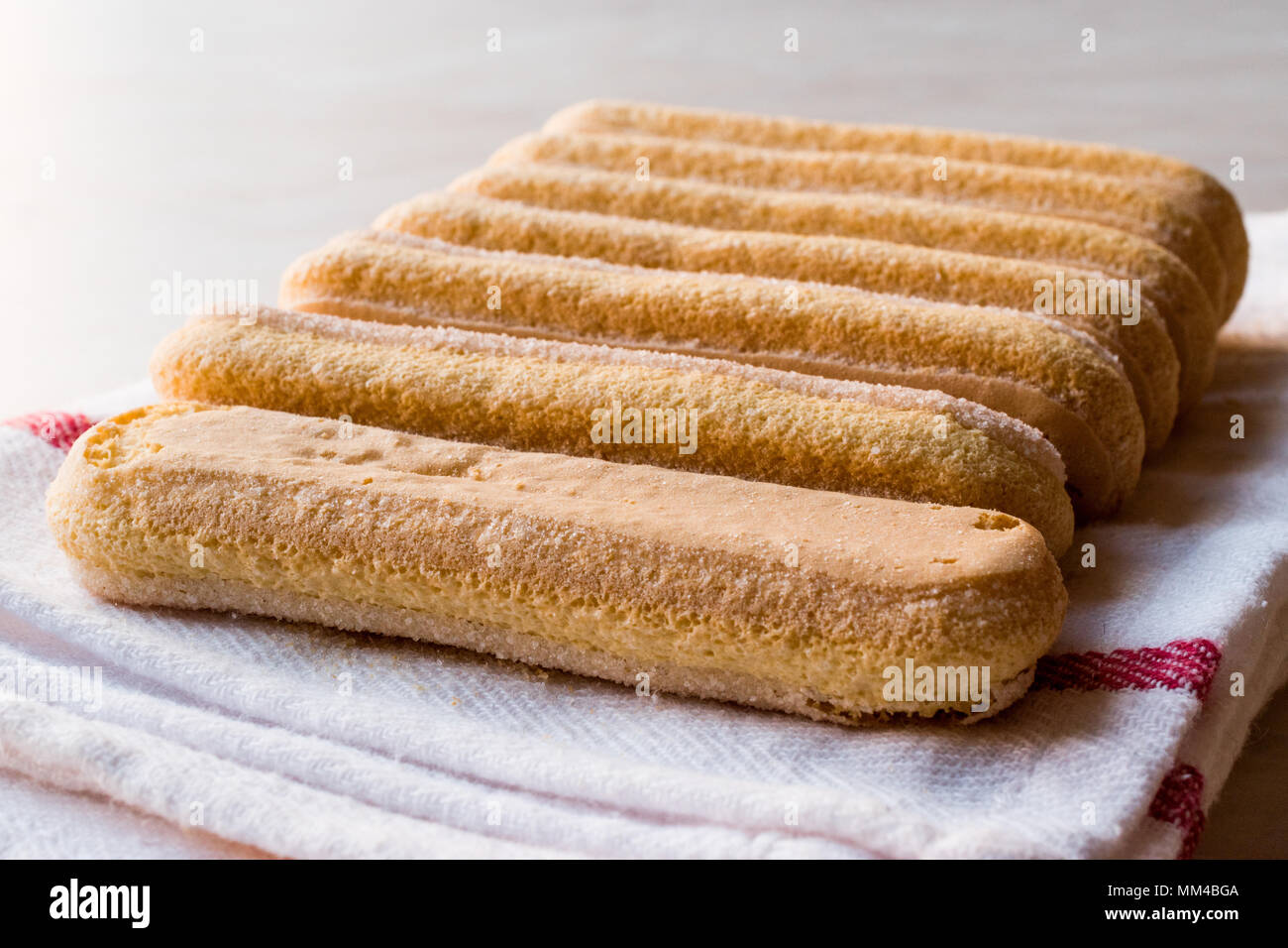 Ladyfinger or Savayer Cookies / Biscuits. Raw Food Stock Photo Alamy