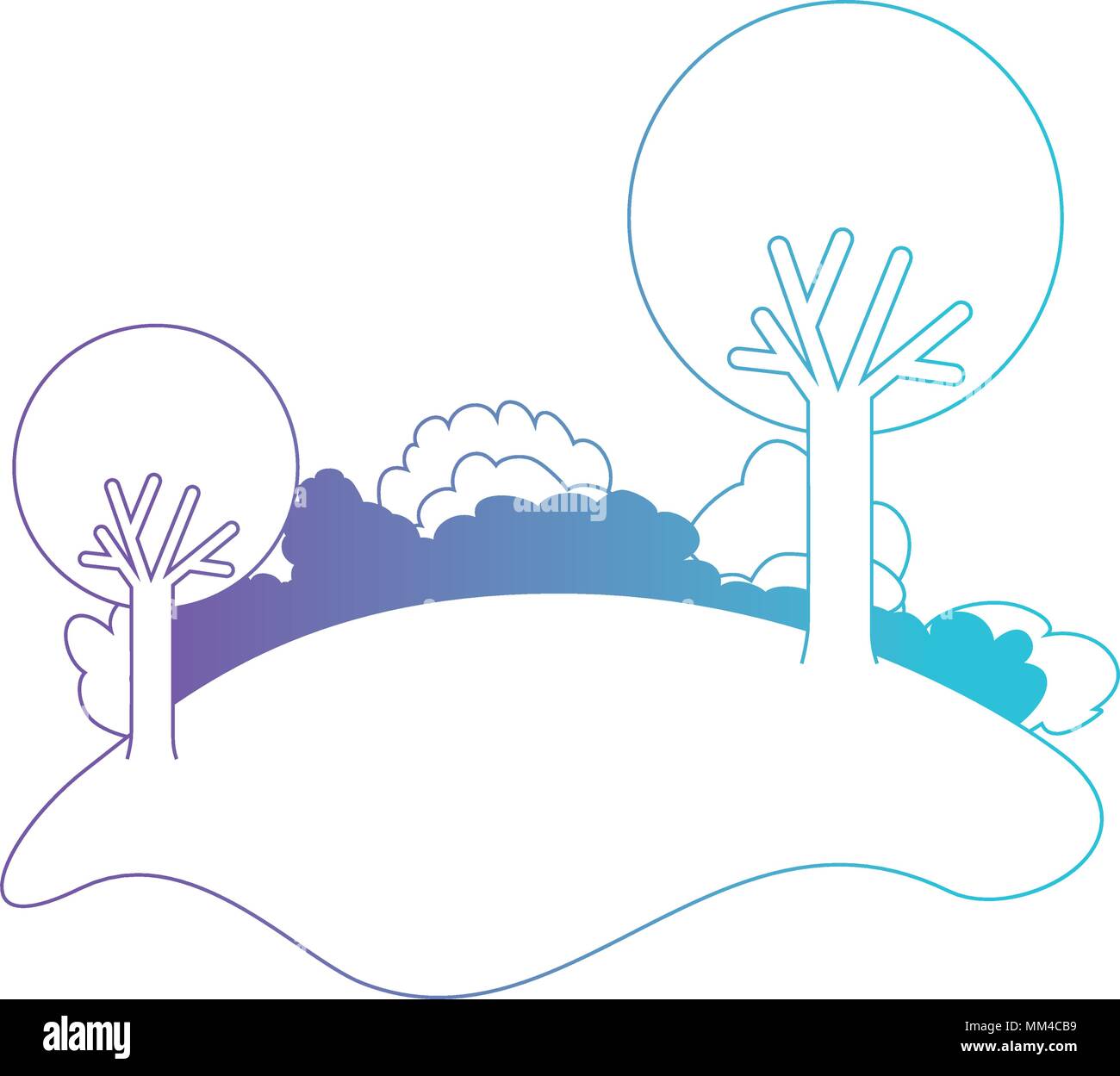 forest landscape natural scene Stock Vector Image & Art - Alamy