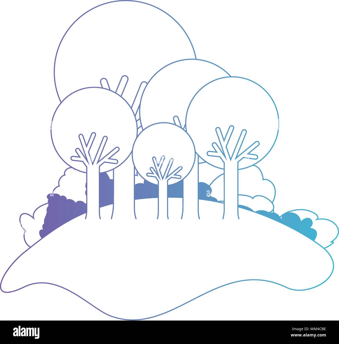 forest landscape natural scene Stock Vector Image & Art - Alamy
