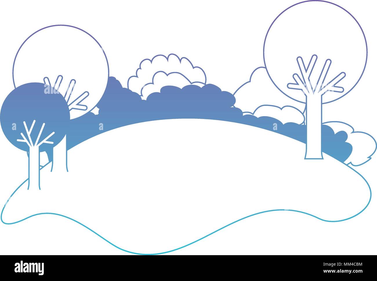 forest landscape natural scene Stock Vector Image & Art - Alamy