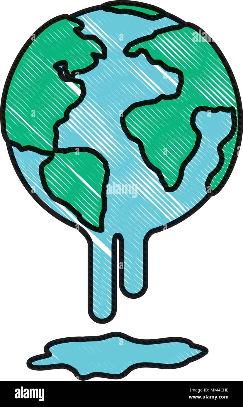 planet earth melting to global warming Stock Vector Image & Art - Alamy