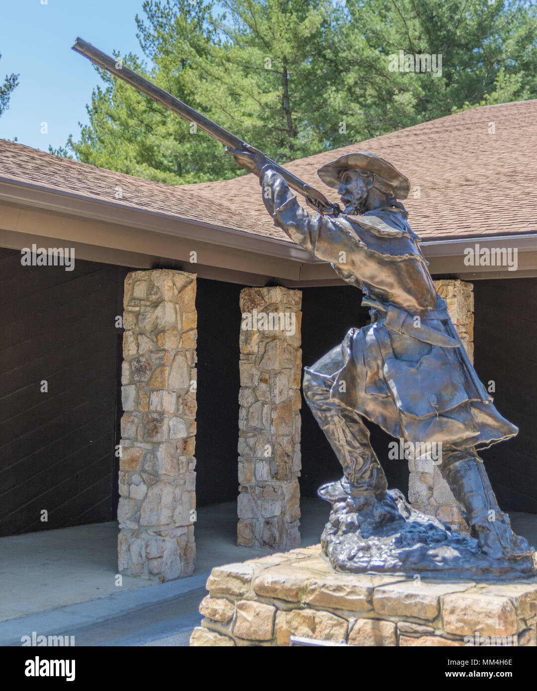 SYCAMORE SHOALS, ELIZABETHTON, TN, USAAPRIL 23, 2015 A commemorative