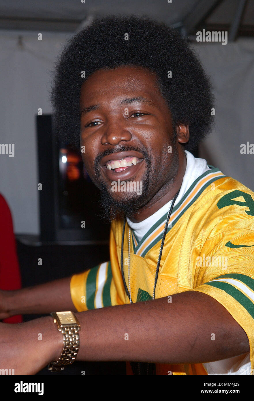 Afroman poses backstage at the 2001Radio Music Awards at the Aladdin