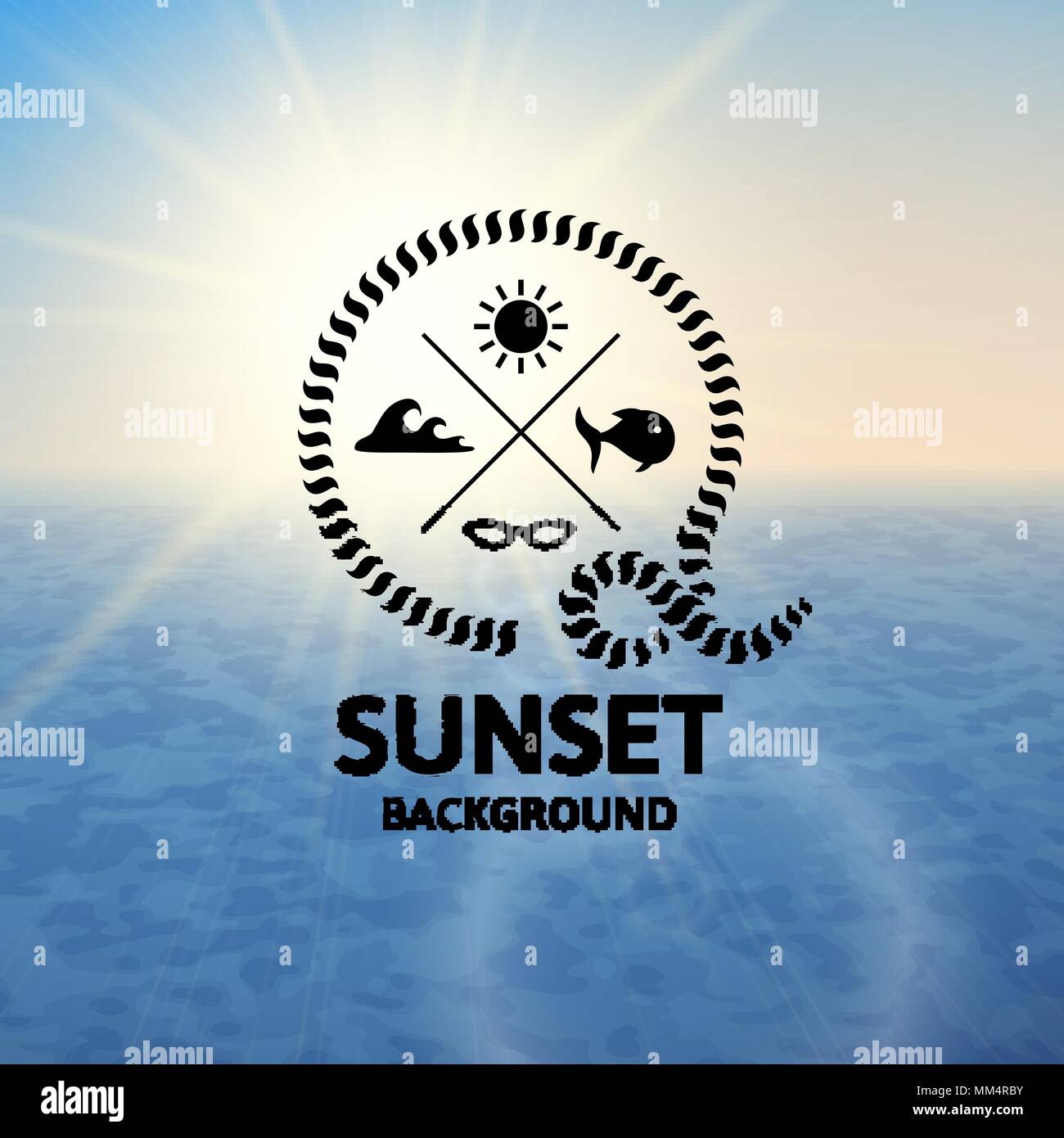 Pastel blue and orange Stock Vector Images - Alamy