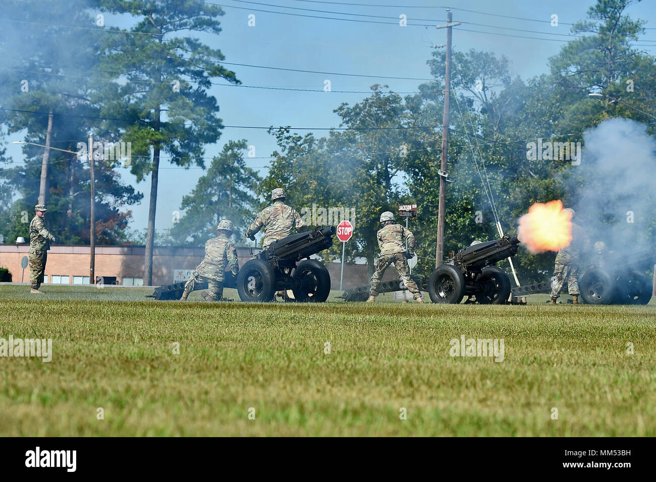Headquarters and Alpha Company, Honor Platoon from Fort Jackson, South