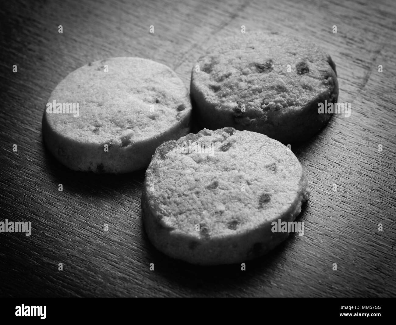 black and white cookies Stock Photo
