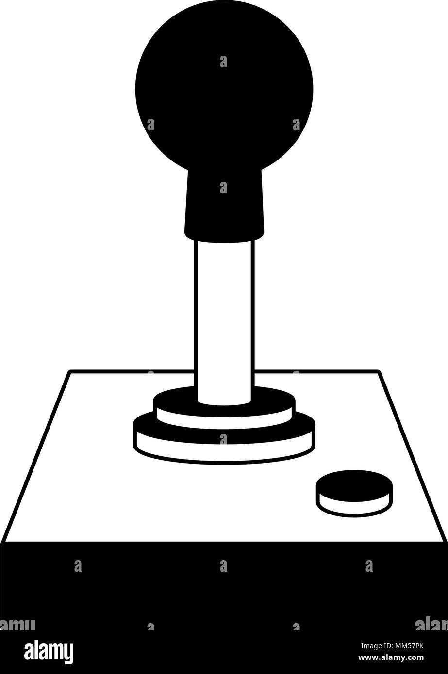 Console gamepad technology on black and white Stock Vector Image & Art ...