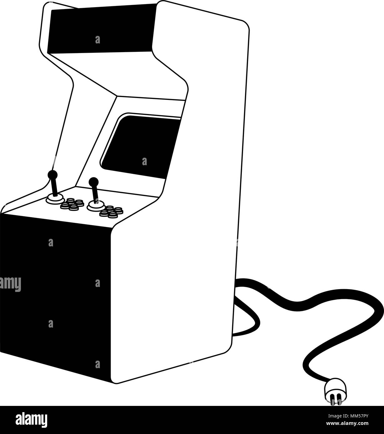 Arcade Game Black and White Stock Photos & Images Alamy