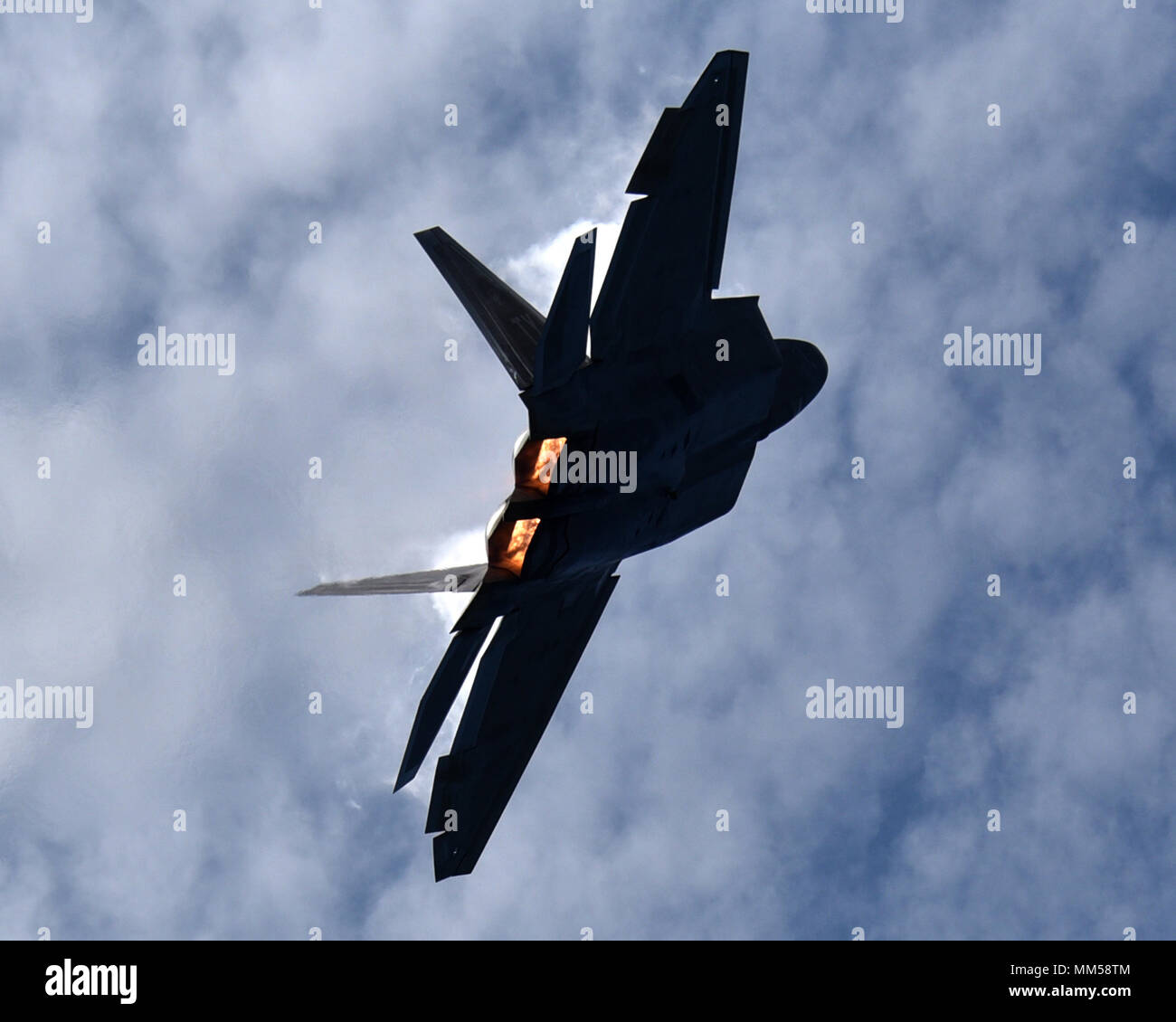 A U.S. Air Force F-22 Raptor assigned to Tyndall Air Force Base, Fla ...