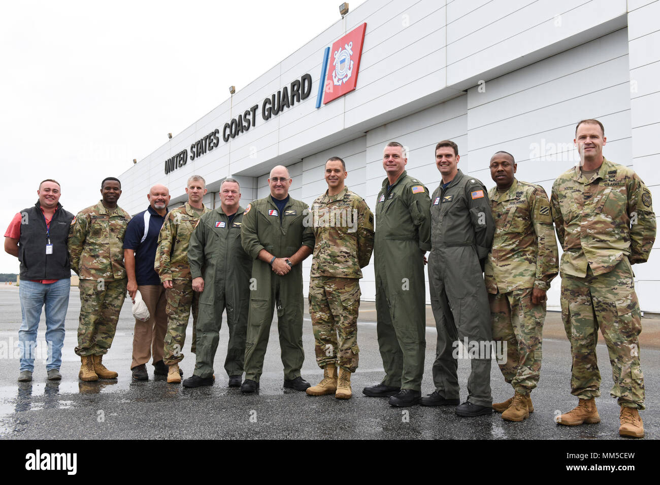 Members from Coast Guard Air Station Savannah, as well as Hunter Army