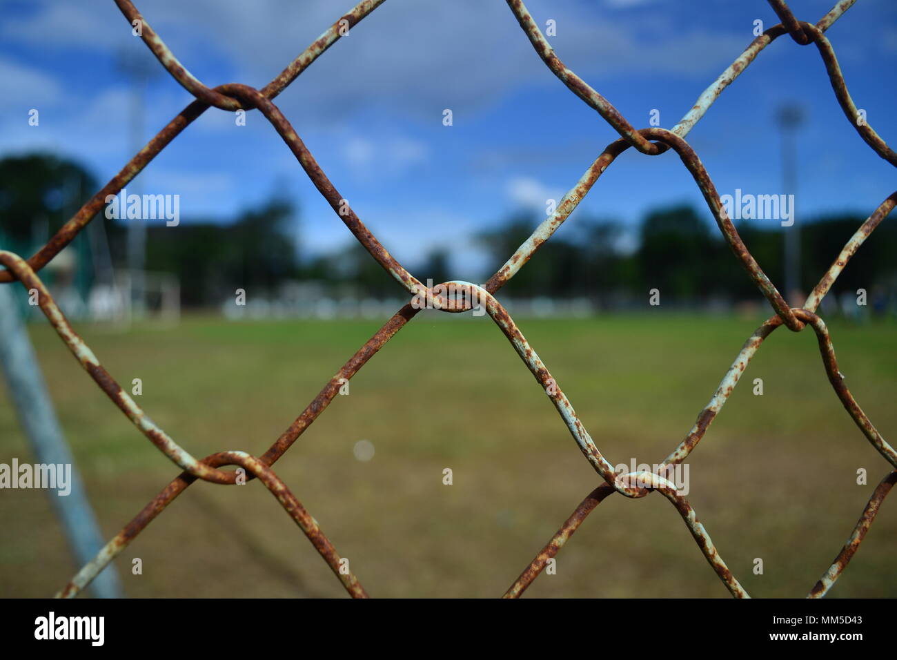 Metal Fence Stock Photo