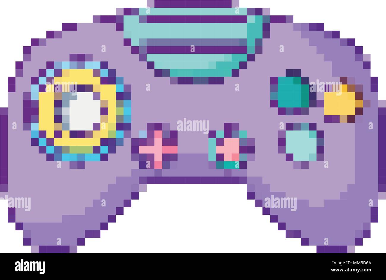 videogame controller simulator buttons console Stock Vector Image & Art ...