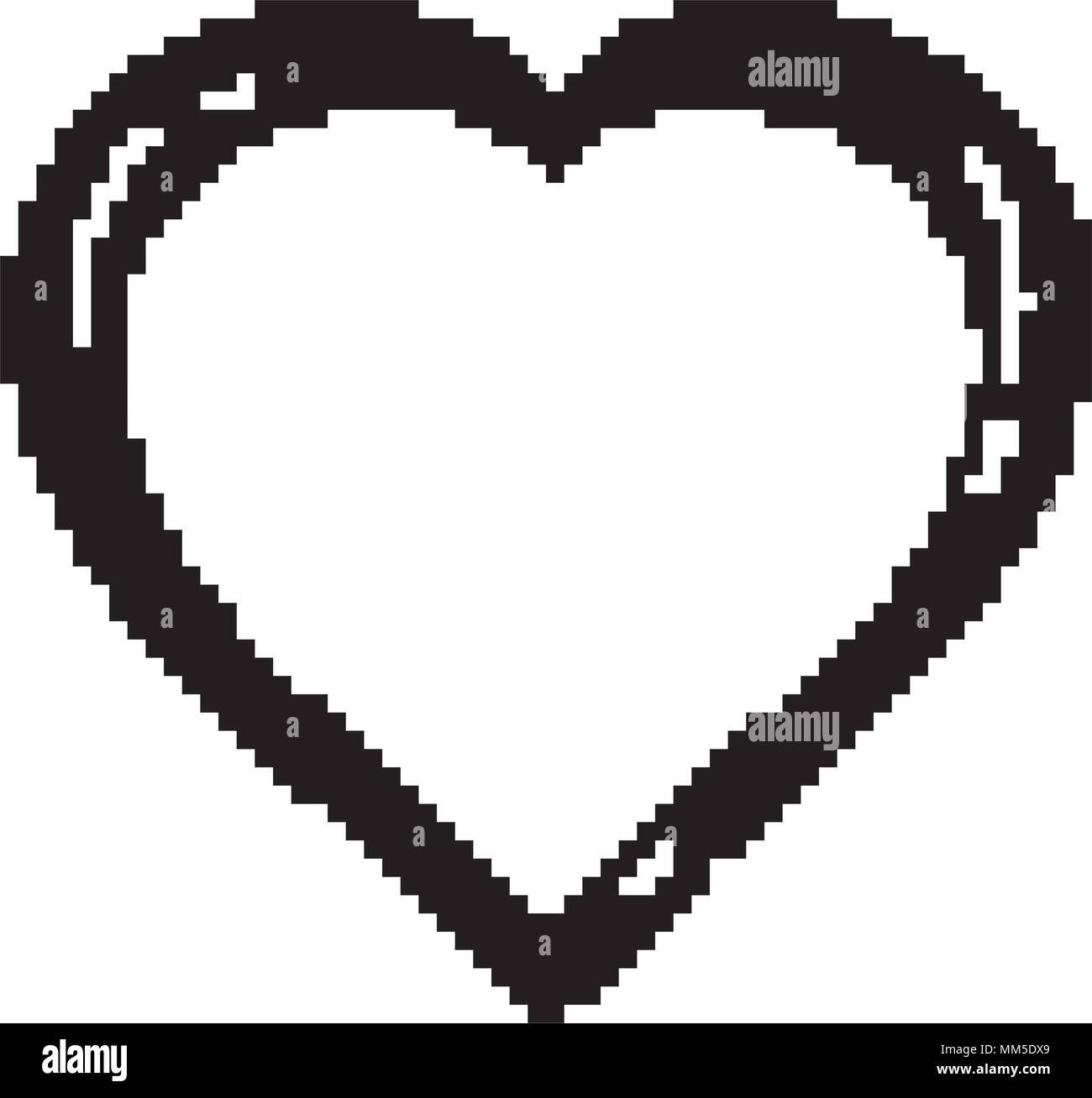 line love heart symbol of passion style Stock Vector Image & Art - Alamy