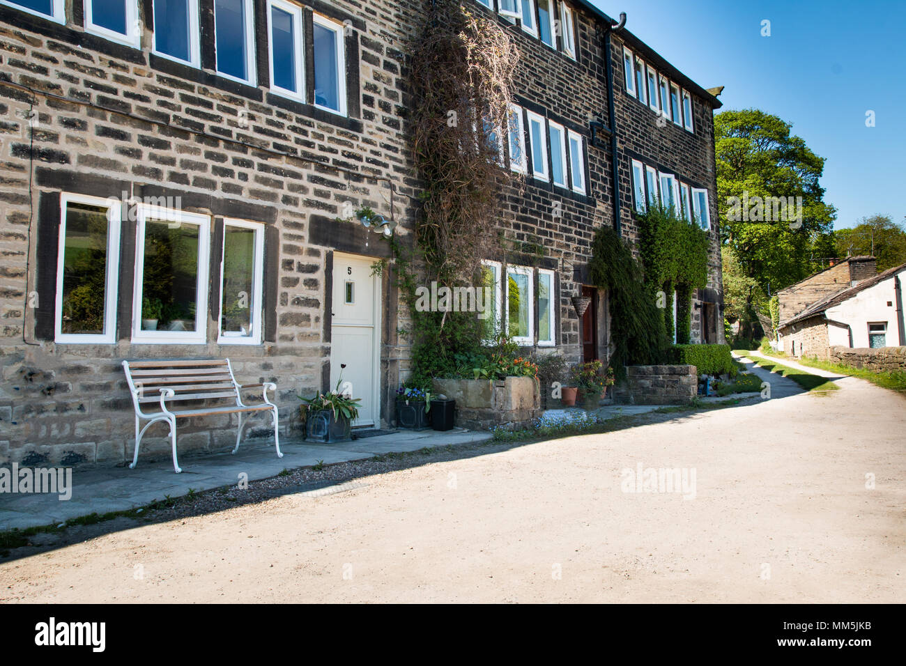 Location of Clegg and Howards home in last of the summer wine, white