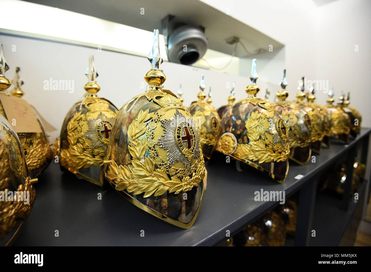 Helmets In The Full Dress Store During A Facility To See The
