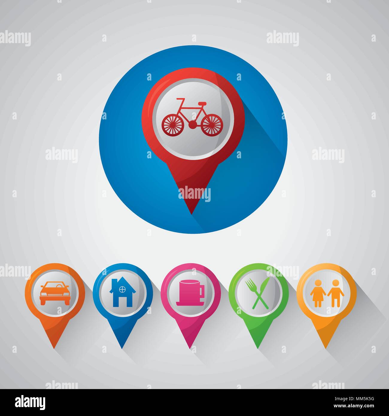 gps navigation application pin maps car restaurant places ubications ...