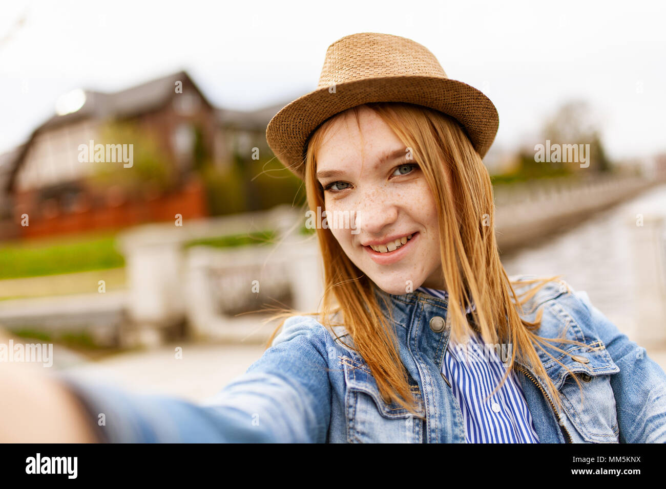 Young red haired girl Stock Photo - Alamy