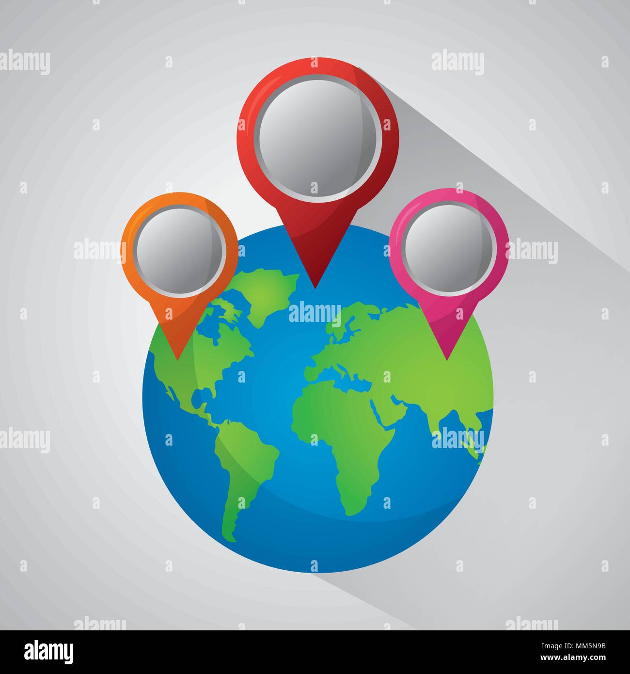 gps navigation application world pin maps location vector illustration ...