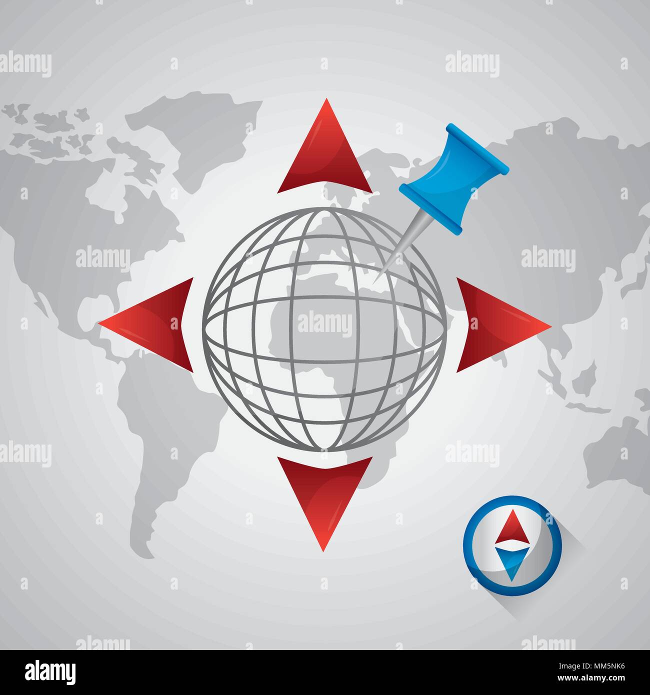 gps navigation application world direction pin map signaling arrival