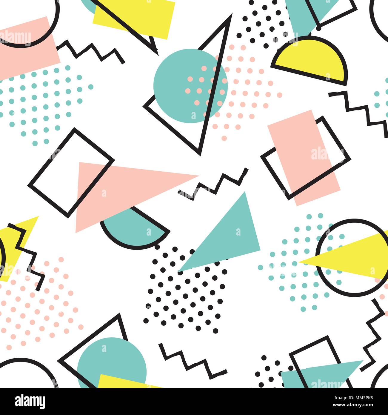 Abstract seamless pattern with blots and dots. Geometric dotted ...