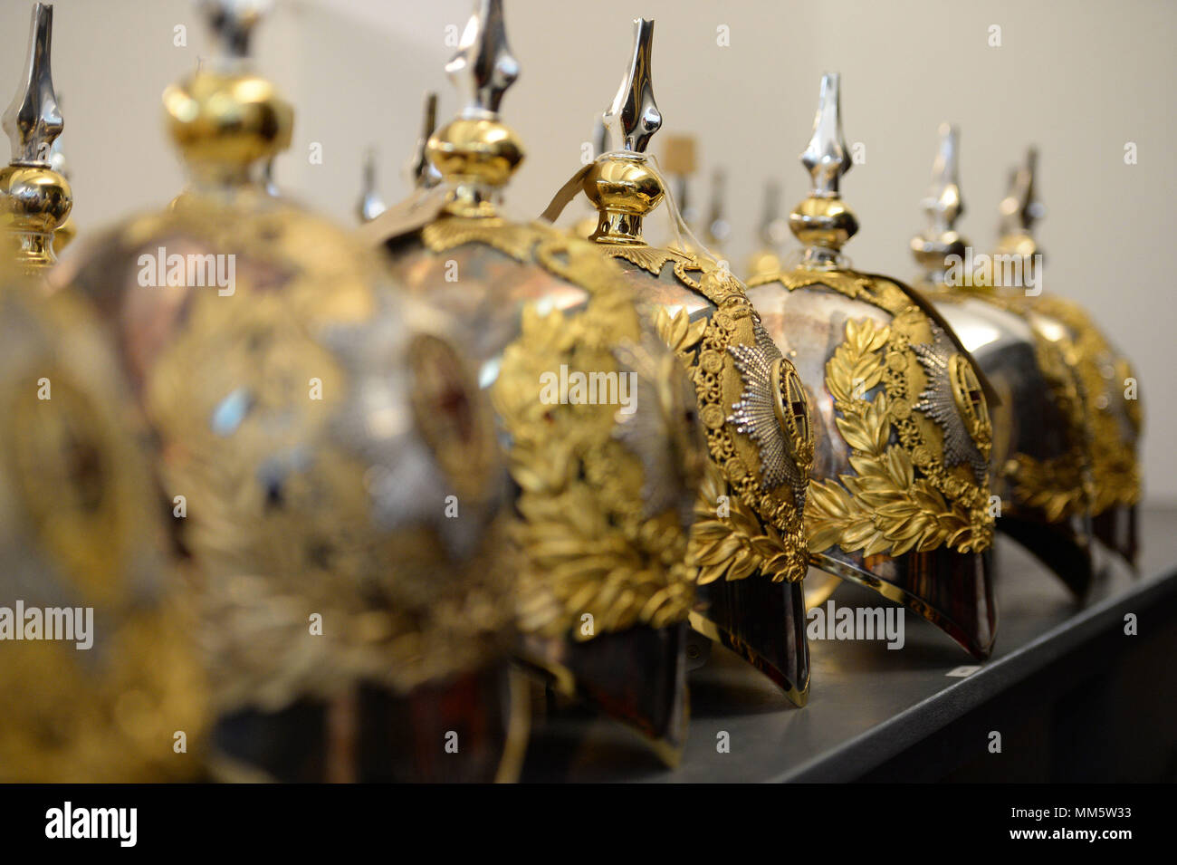 Helmets In The Full Dress Store During A Facility To See The